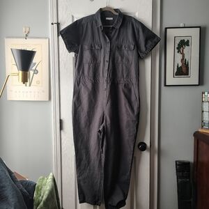 Outerknown Jumpsuit S.E.A. Suit Linen Organic Cotton Utility Storm Grey Size XL
